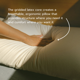 The Stitchco Pillow – Latex, U.S. Made, Queen