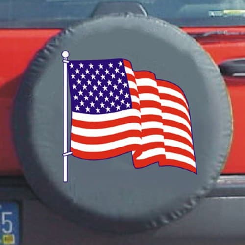 Flag Tire Cover